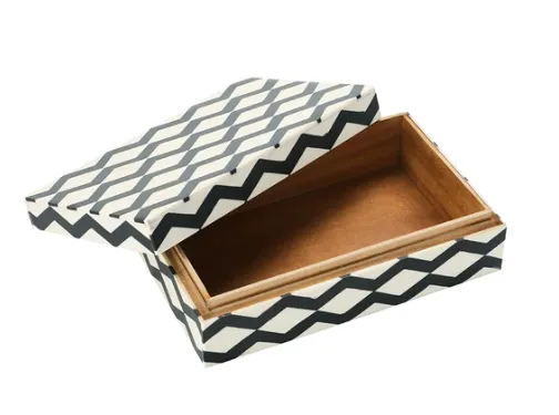 Trinket Box ZigZag Bone
