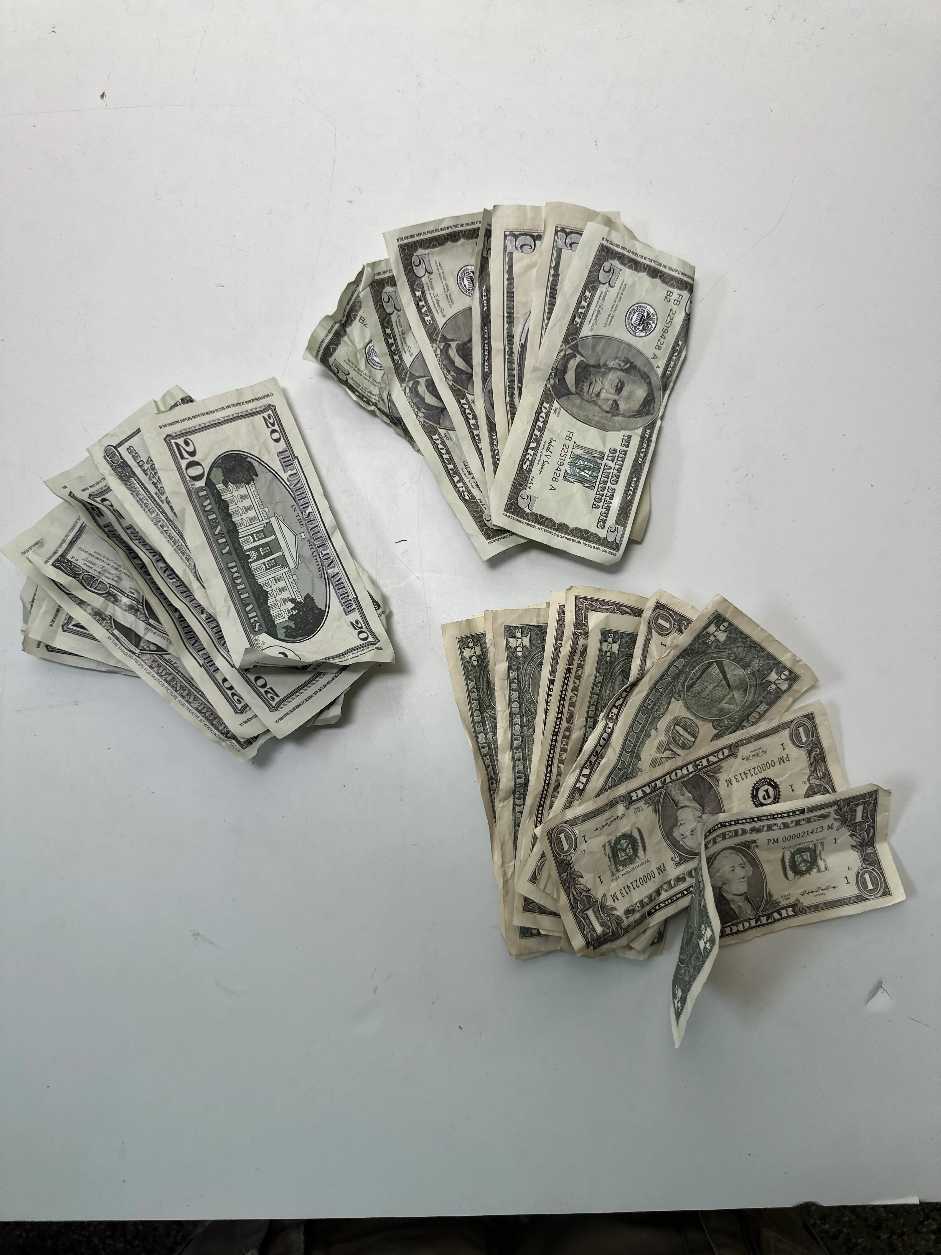 Fake Money - American Bills - Set