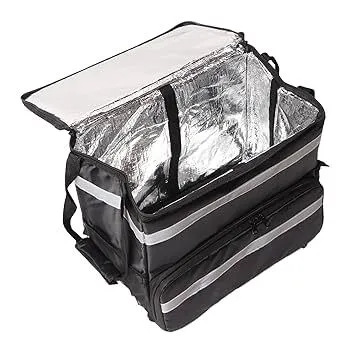 Insulated Thermal Food Delivery Bag Black