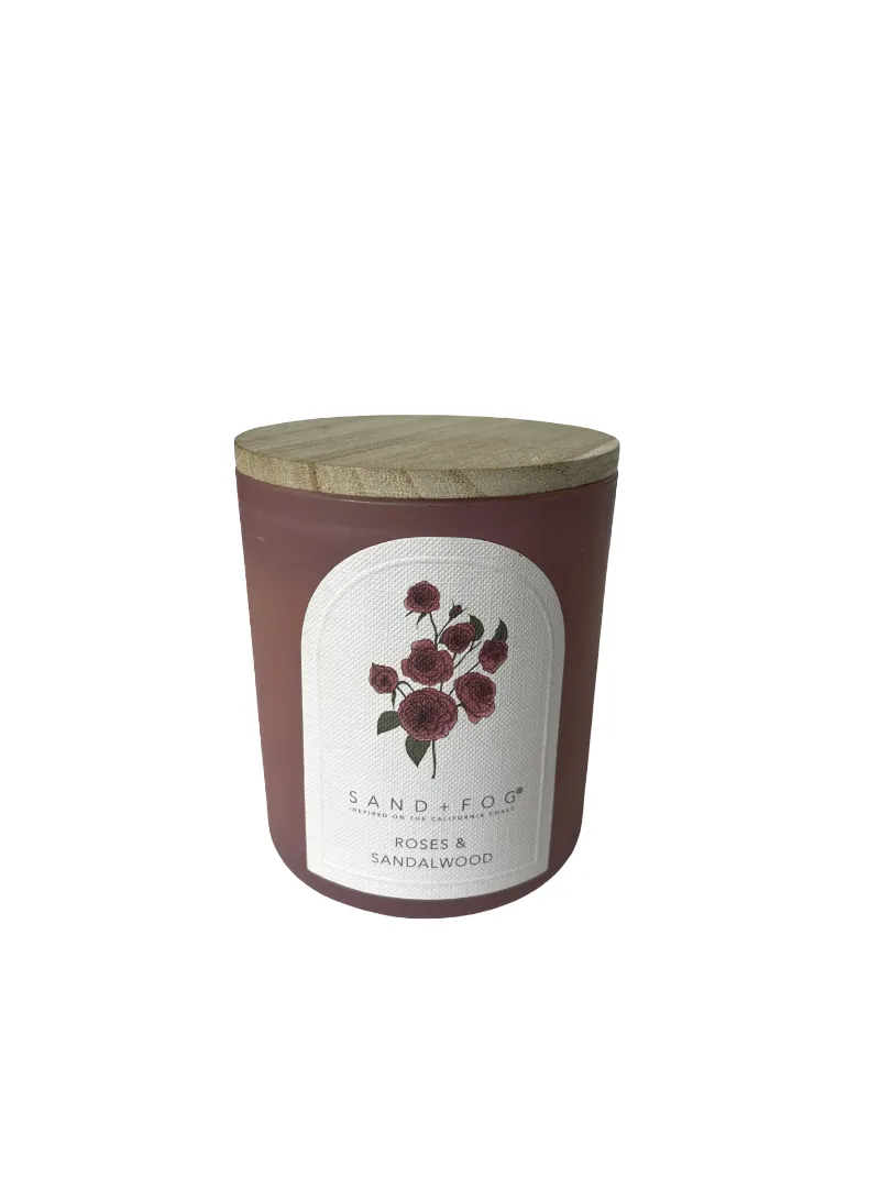 Glass Decorative Candle Rose