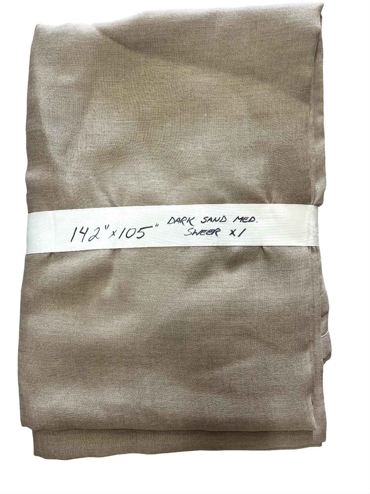 Sheers Dark Sand Medium 142"x105"