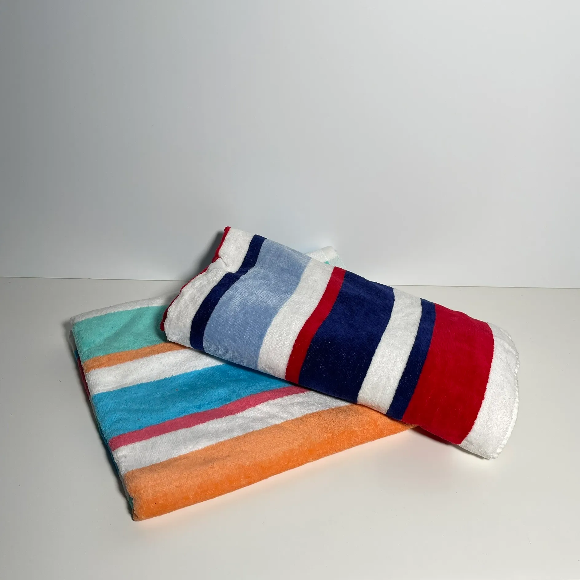 Colorful Striped Beach Towel