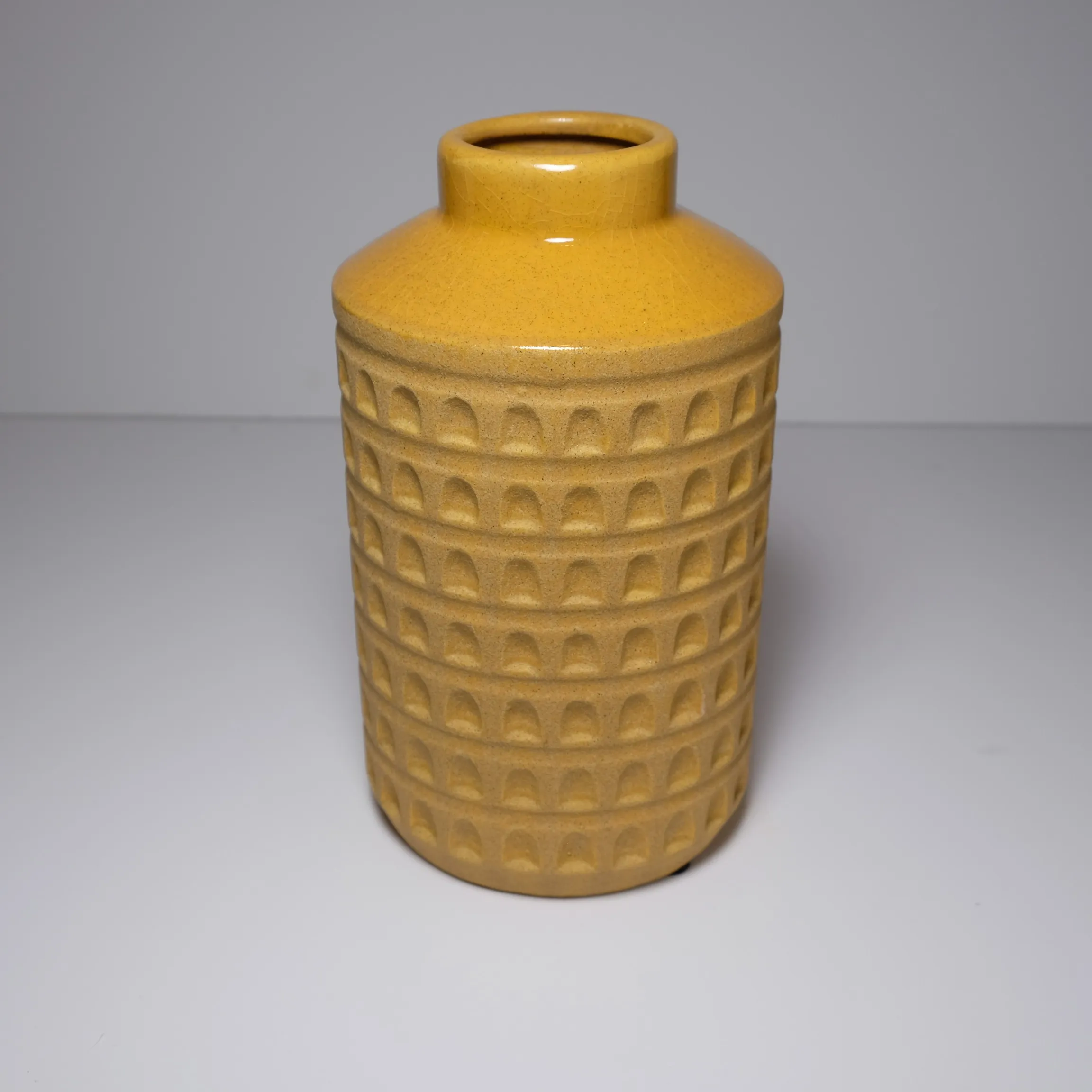 Vase - Rustic - Mustard Clay