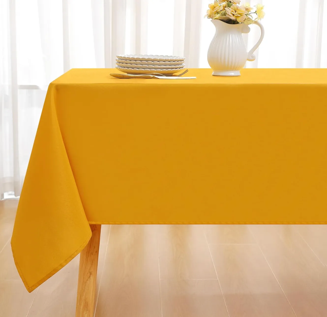 Table Cloth - Mustard Yellow - 60x102"