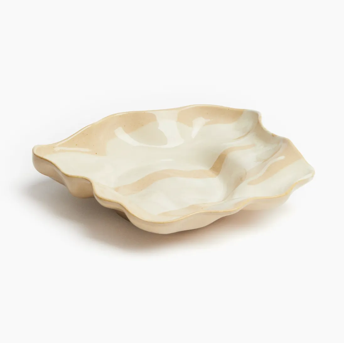 Catch all - two tones beige marble