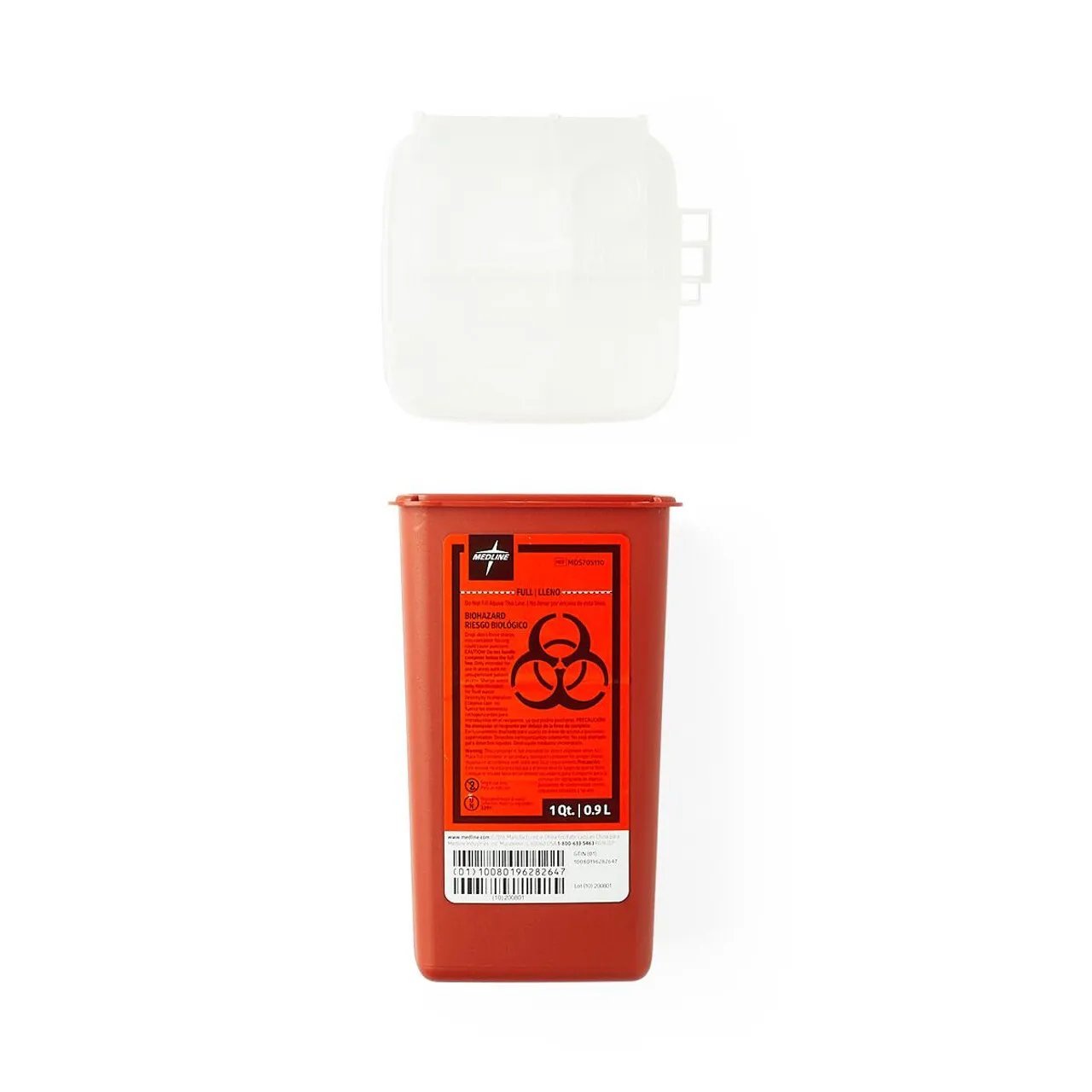 Biohazard Container 0.9L