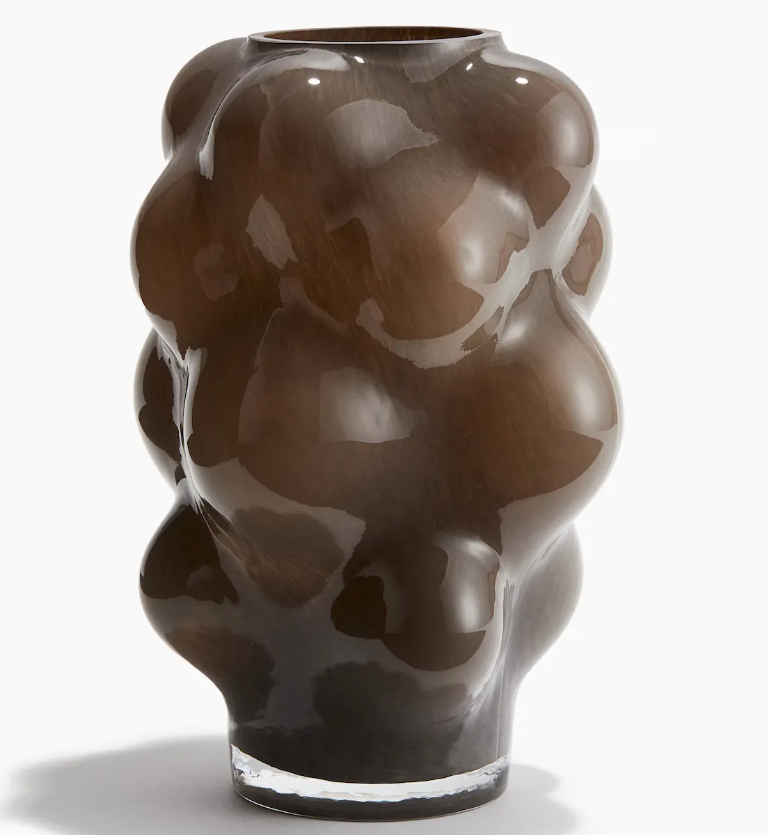 Vase - Glass Bubble brown