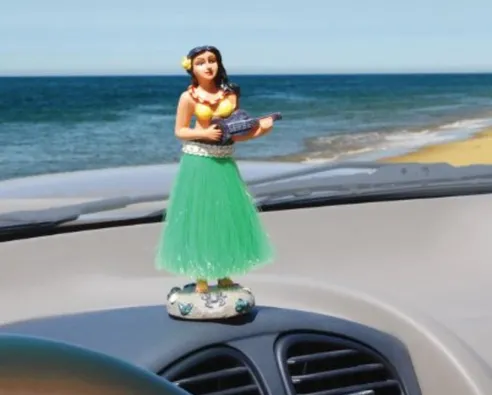 Hawaiian Hula Girl Car Decor