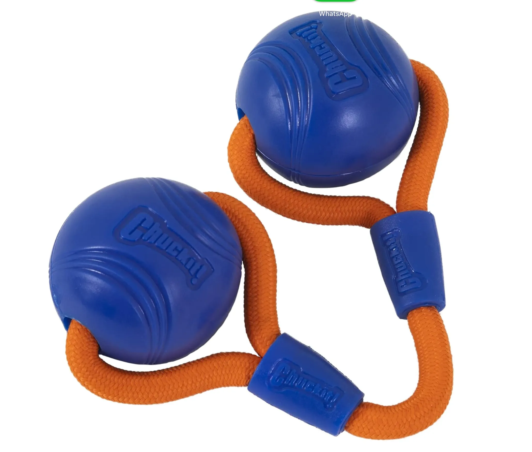 Dog Toy Duo Tug Blue&Orange