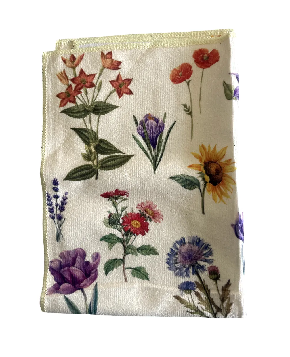 Microfiber Cleaning Cloth Flower Pattern