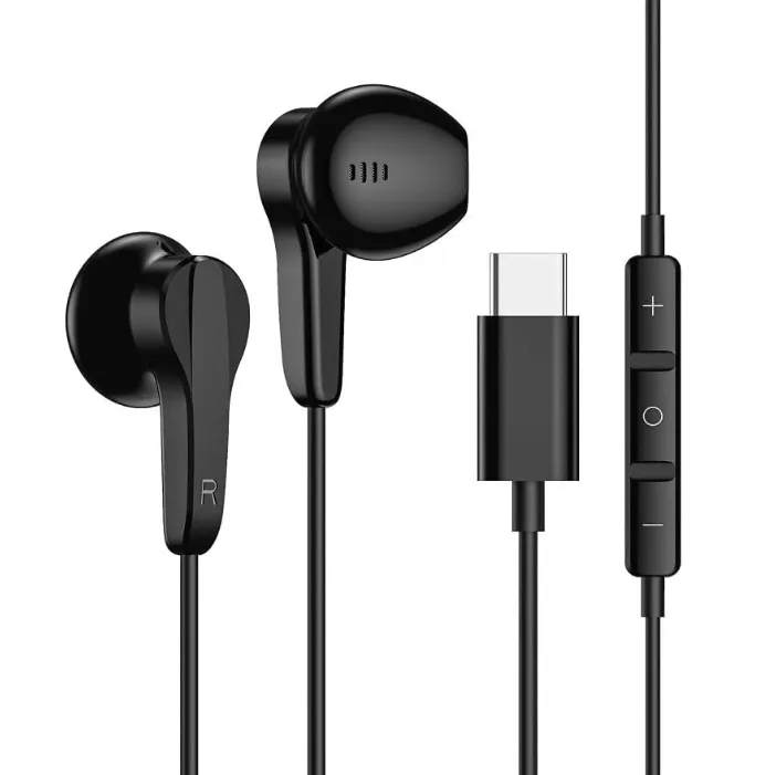USB C Headphones Black