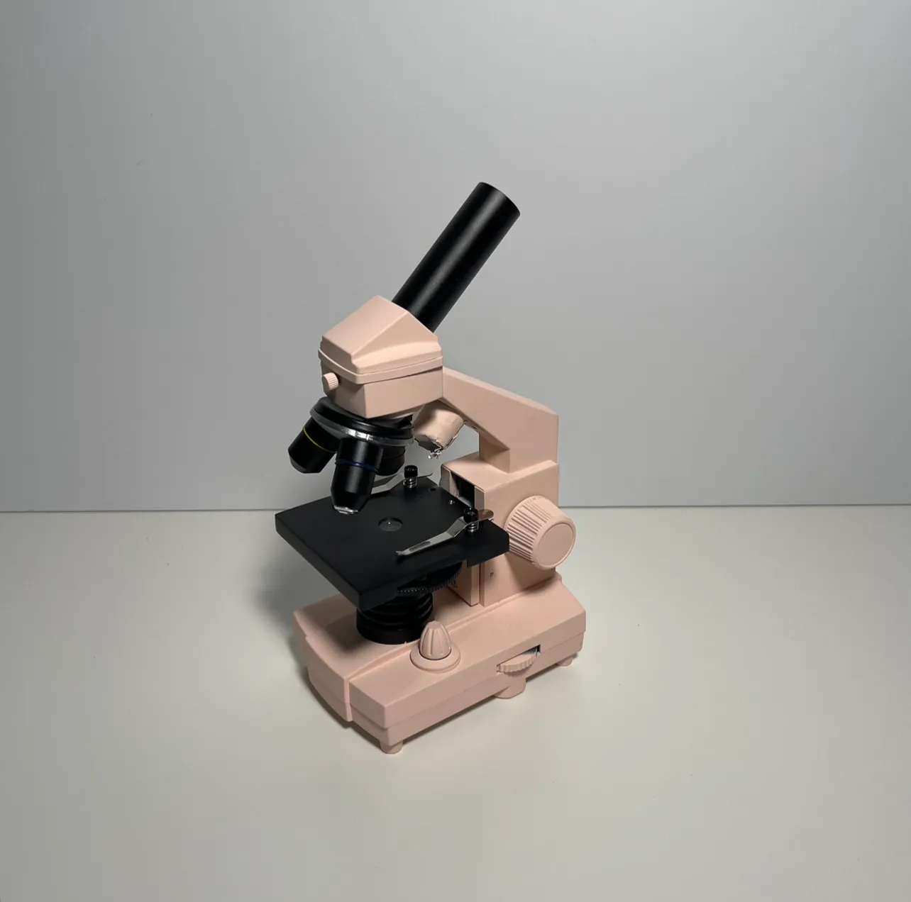 Laboratory Microscope - Small - Pink & Black