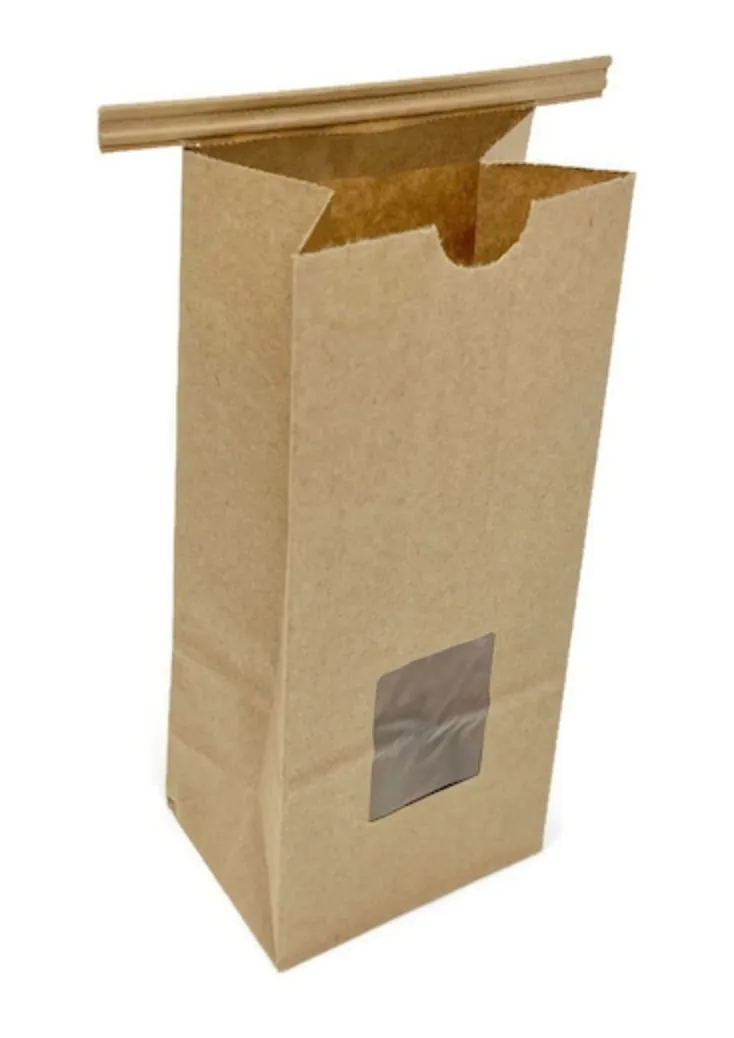 Standing Craft Bag w/ Window Beige Small