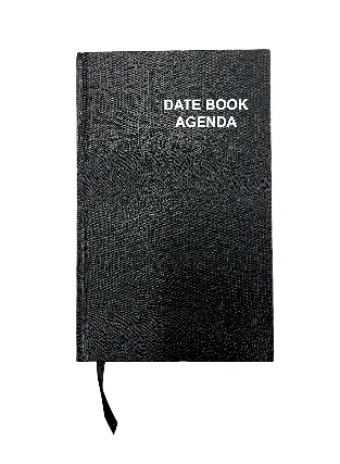 Notebook Date Book Agenda Black