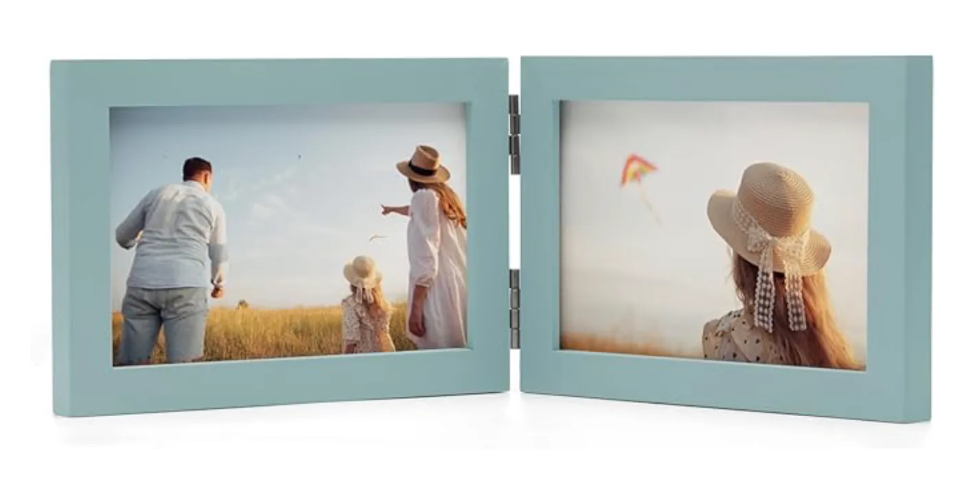 Picture Frame Turquoise Double 4x6