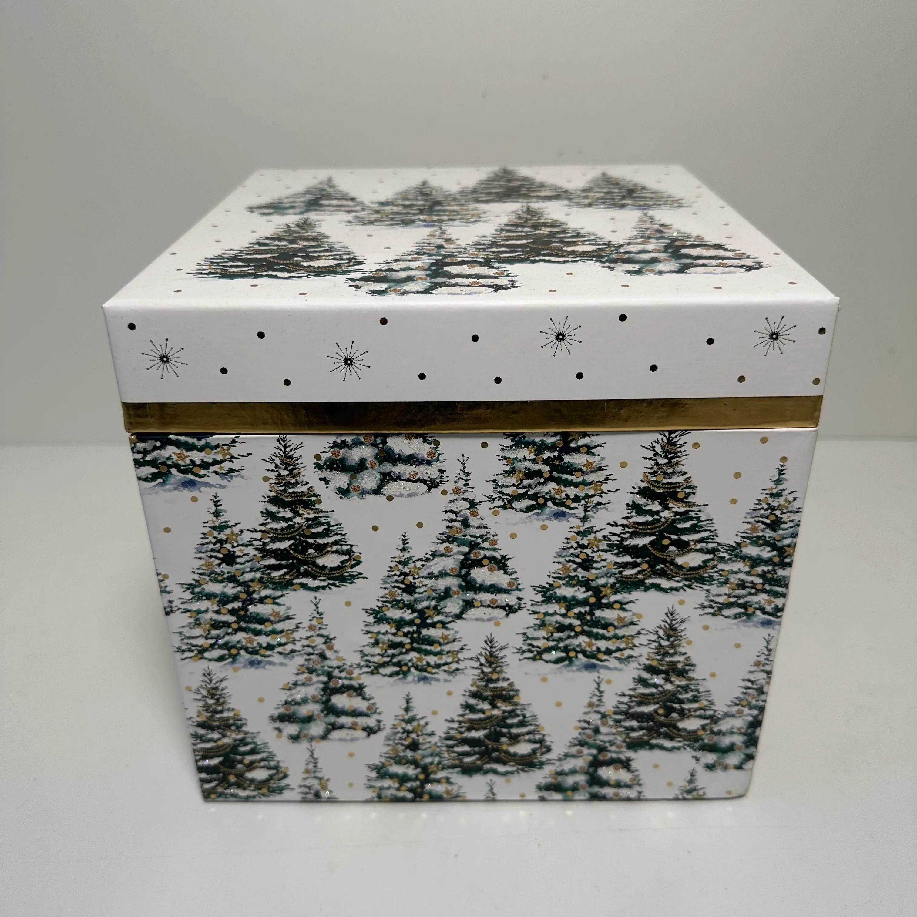 Gift Box - Snowy Trees