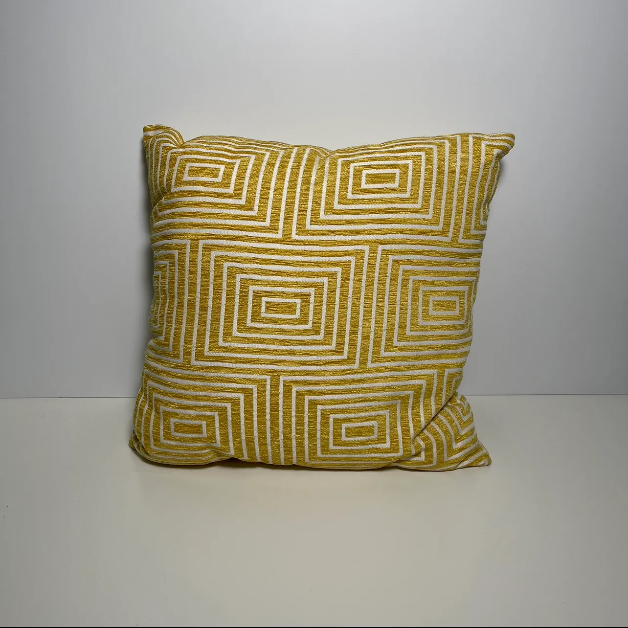 Throw Pillow - Rectangular Pattern - Yellow