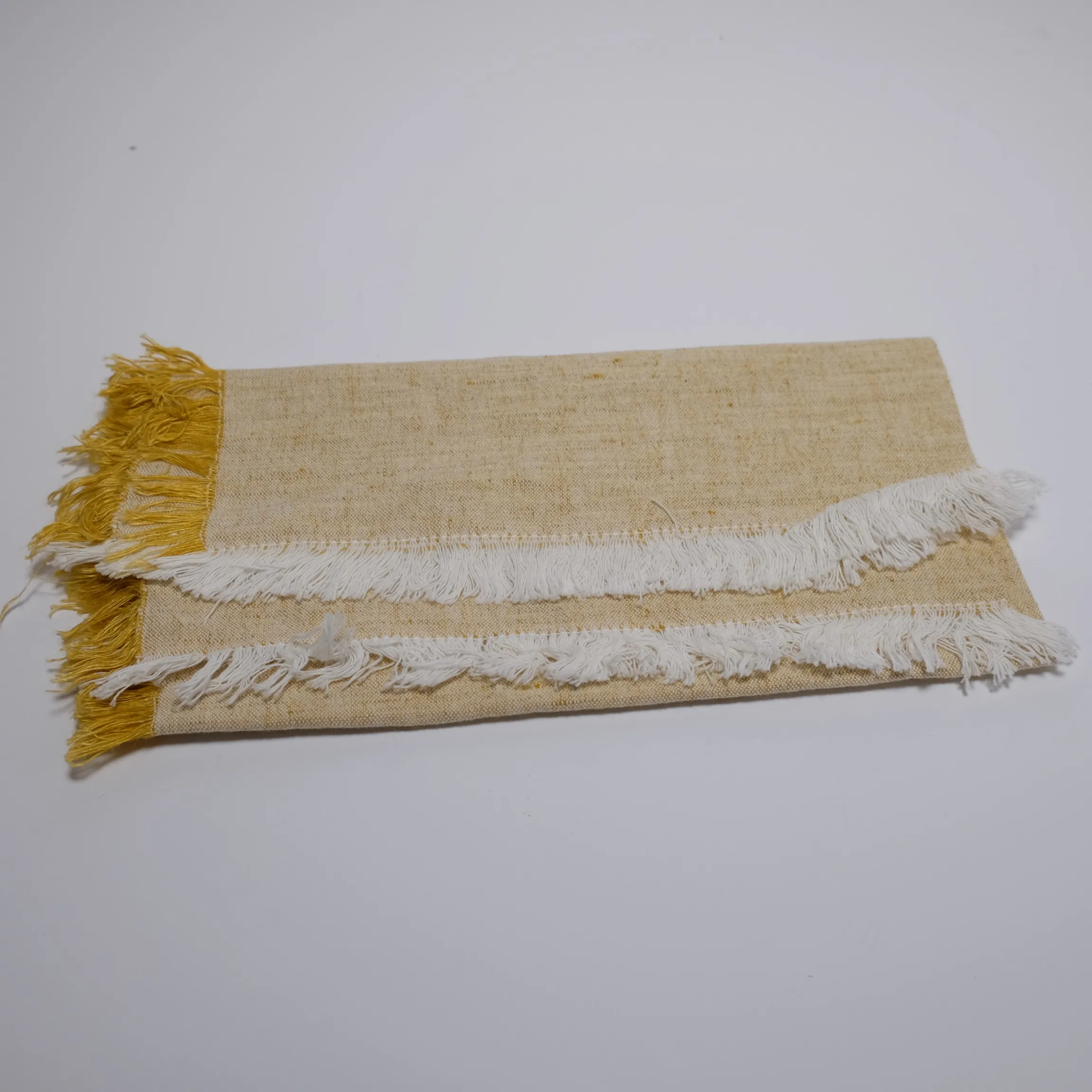 Placemat - Linen - Mustard Tassle - 8pc