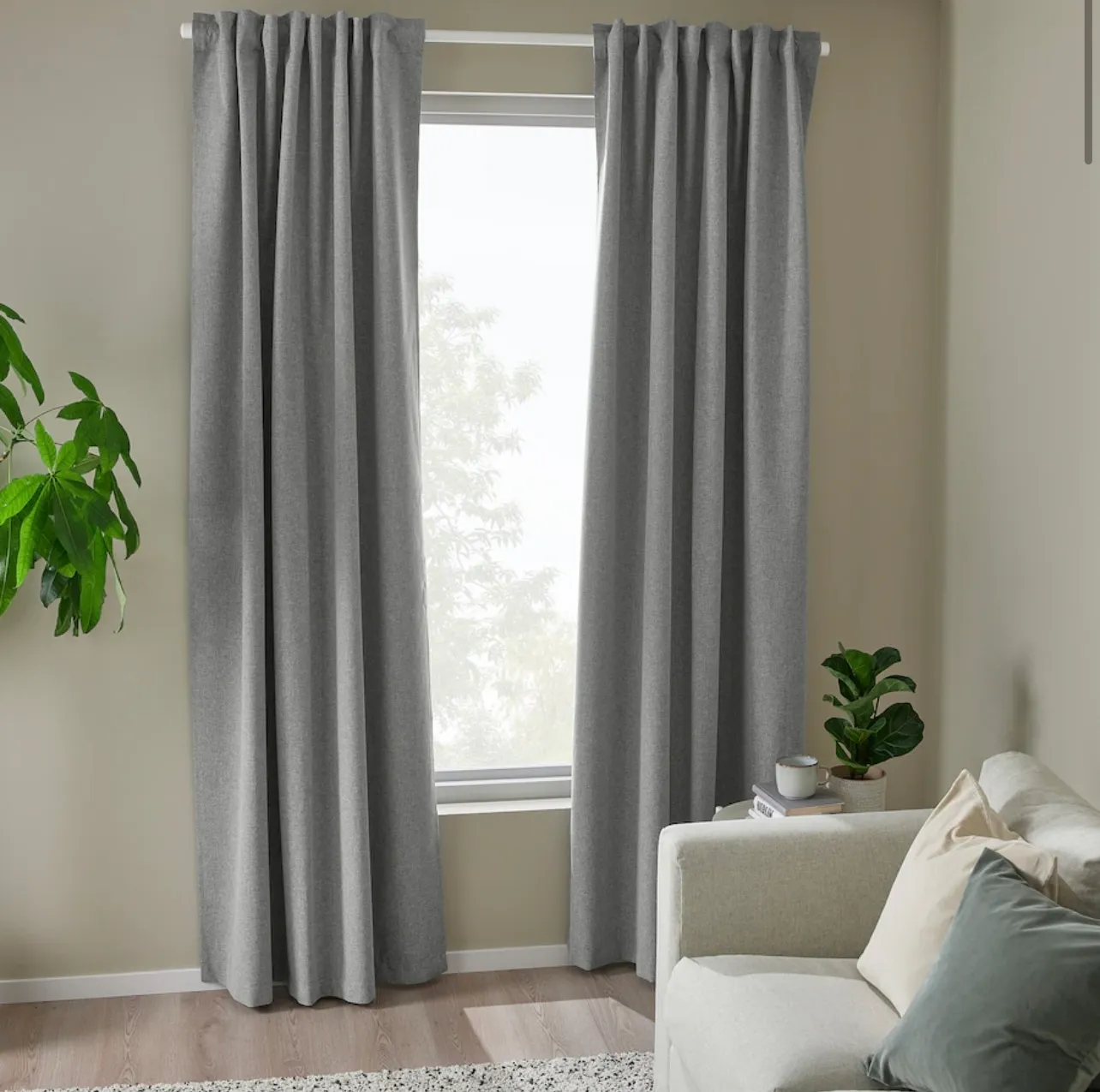 Blackout Curtains - Grey - 53x98"