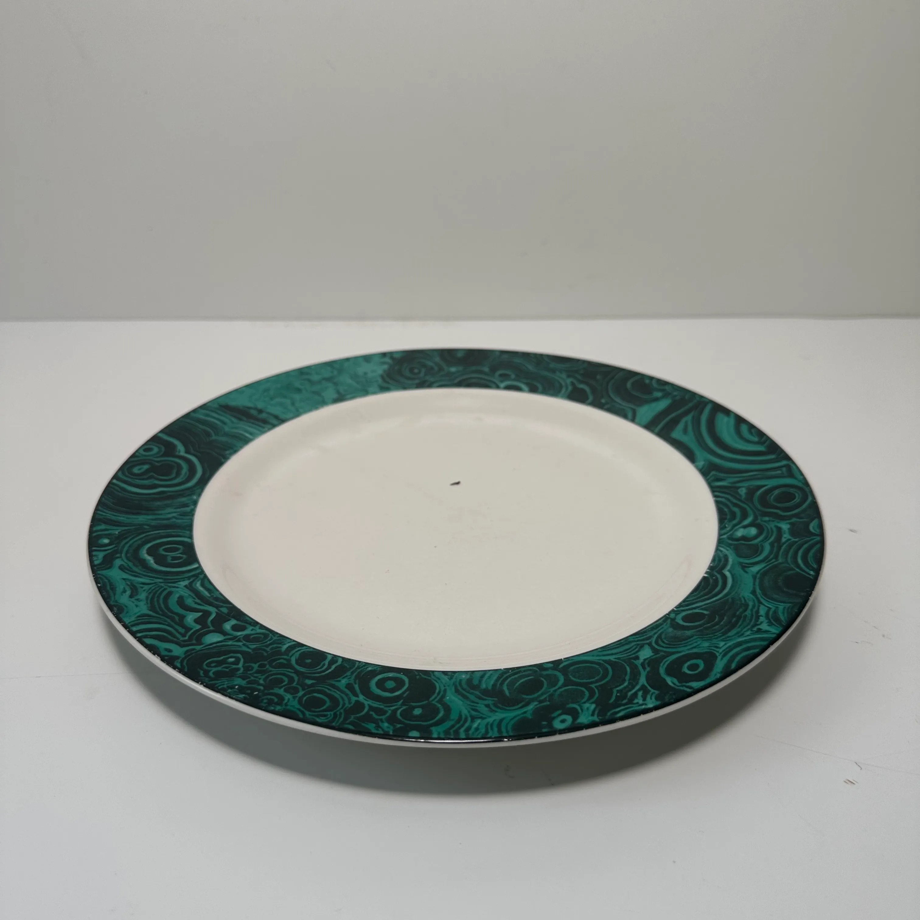 Dinner Plate - Green Rim