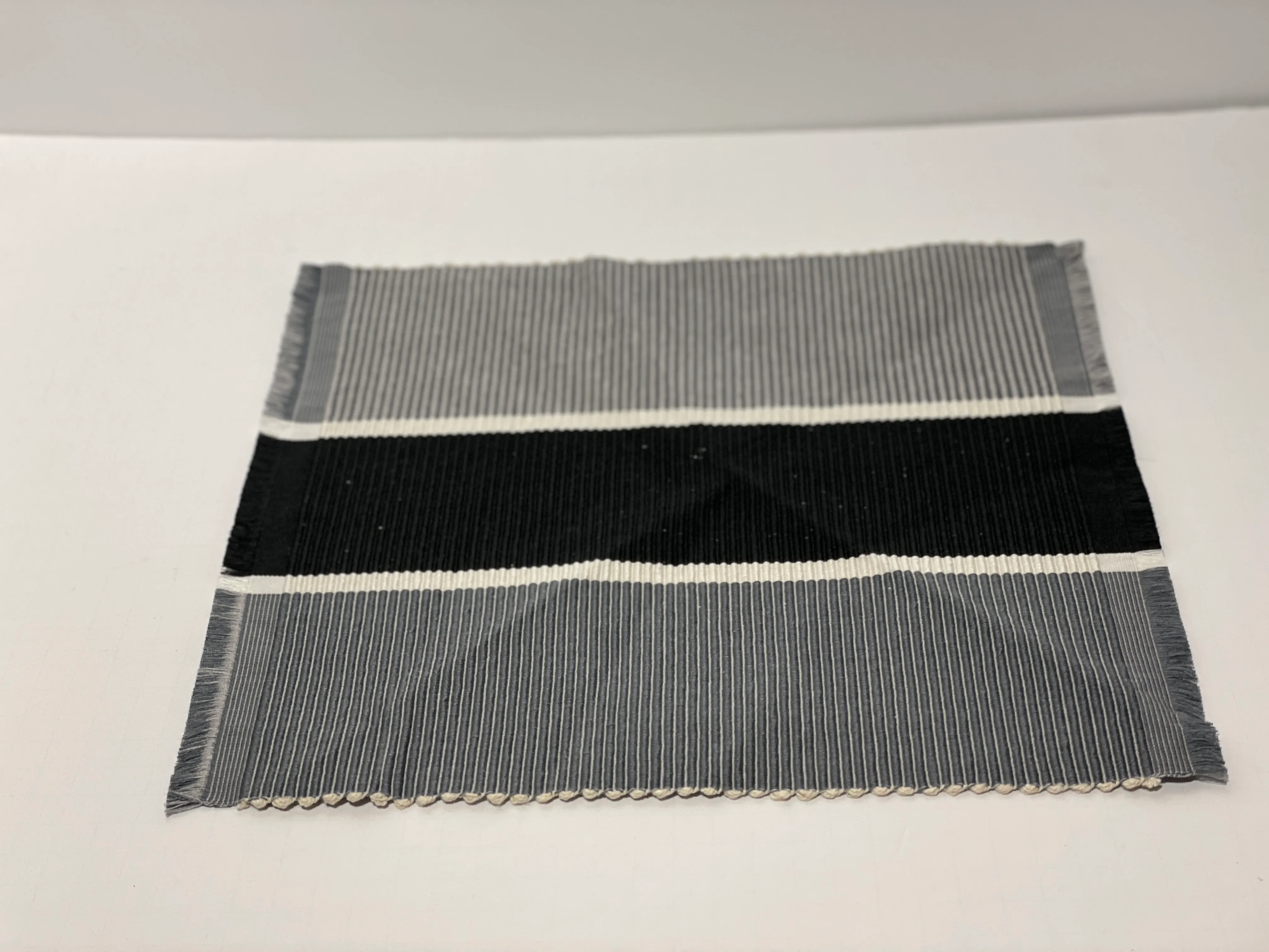 Placemat - Black Gray - 6pc