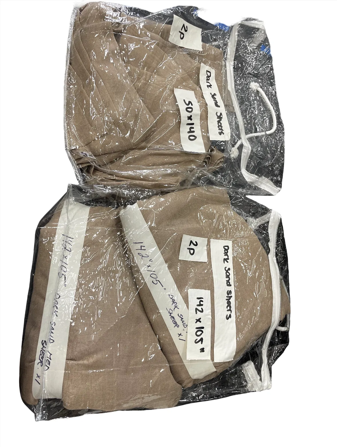 Sheers Dark Sand 50"x140"