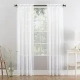 Curtain - Sheer - 84" - Hot White