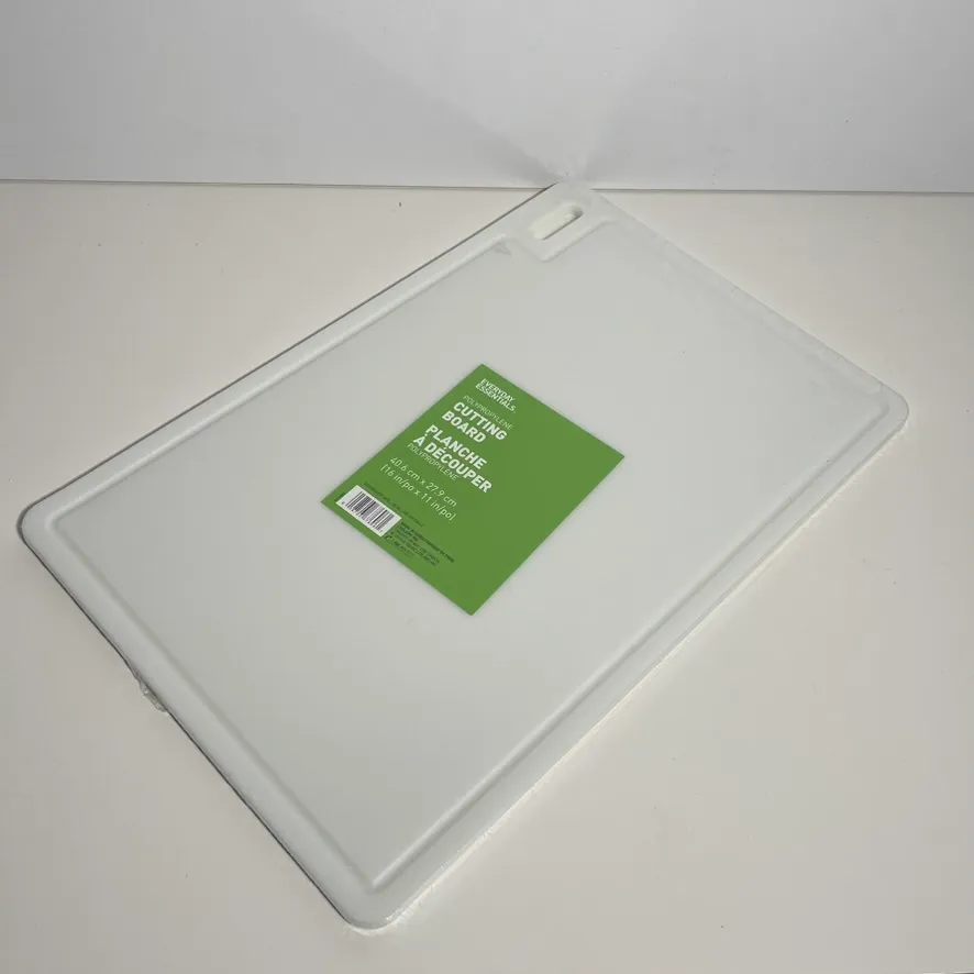 White Plastic Cutting Board