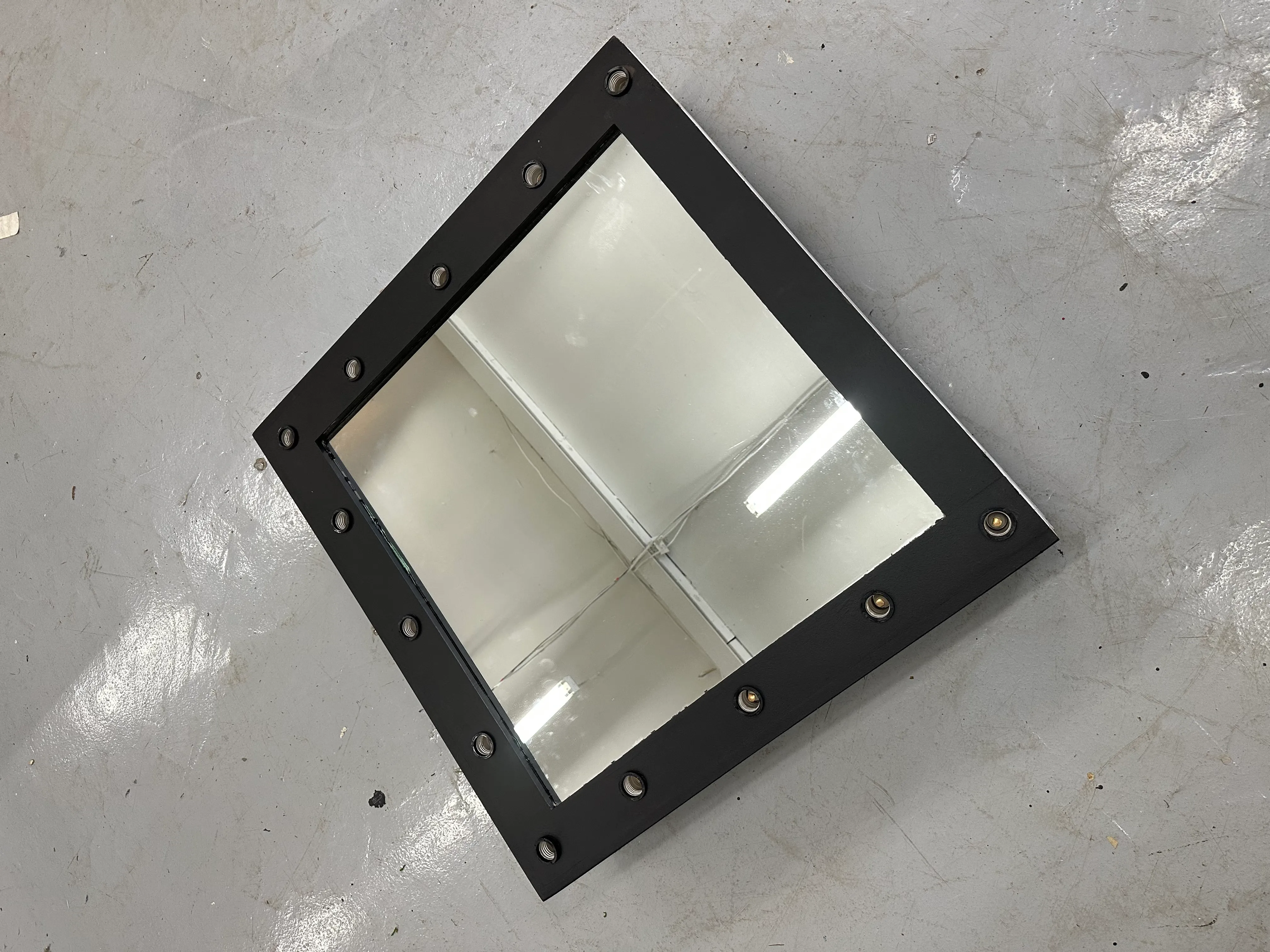 Vanity Mirror with Lights  - Black