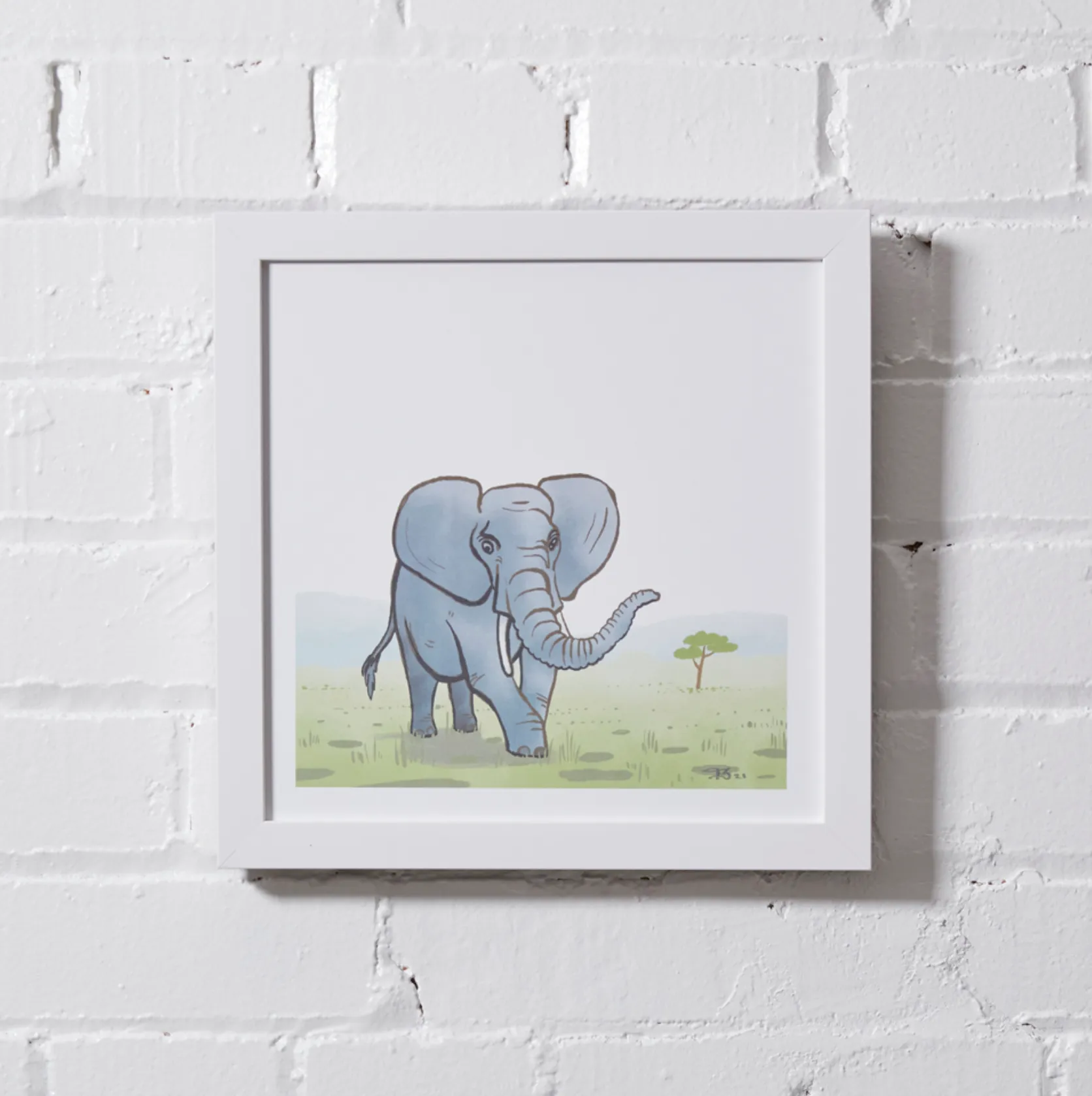 #K001 10x10 Print Framed