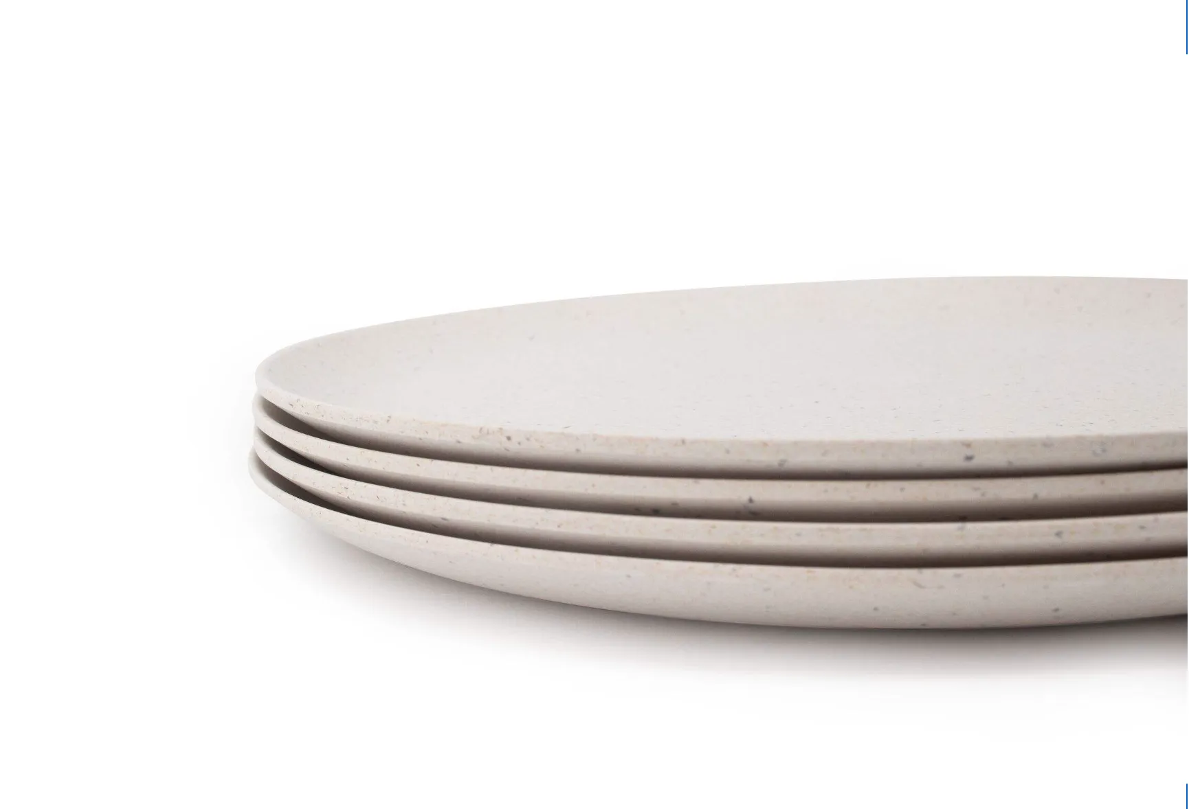 Side Plate Set of 4 Bamboo & Nut Husk