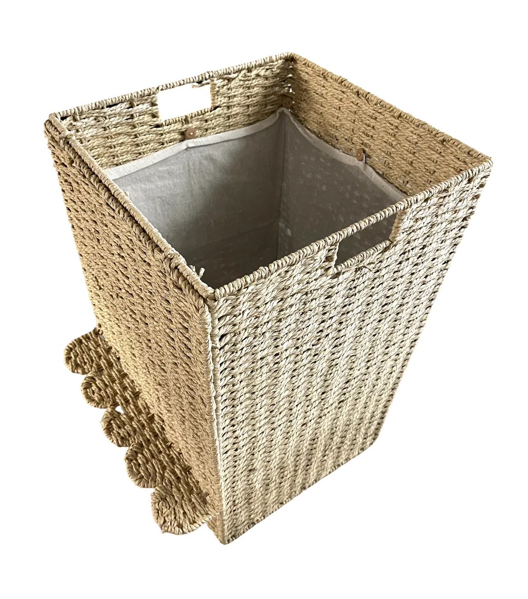 Tall Woven Rectangular Basket