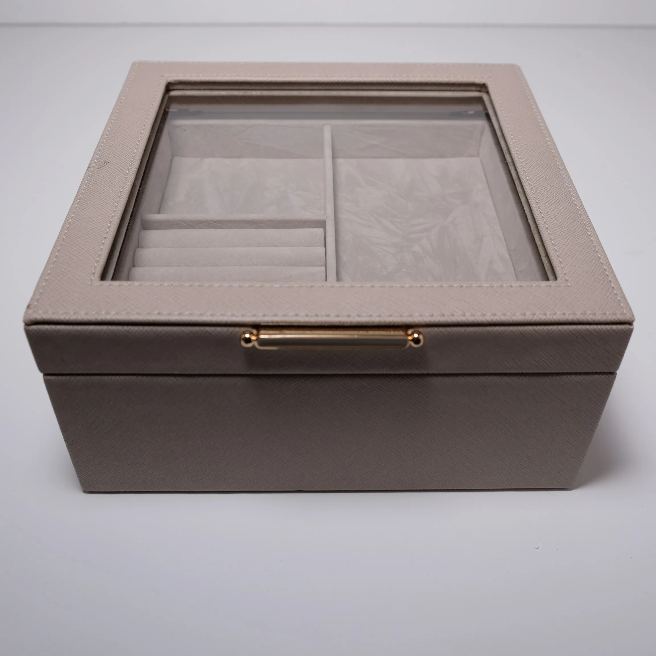 Jewlery Box, Gray Leather