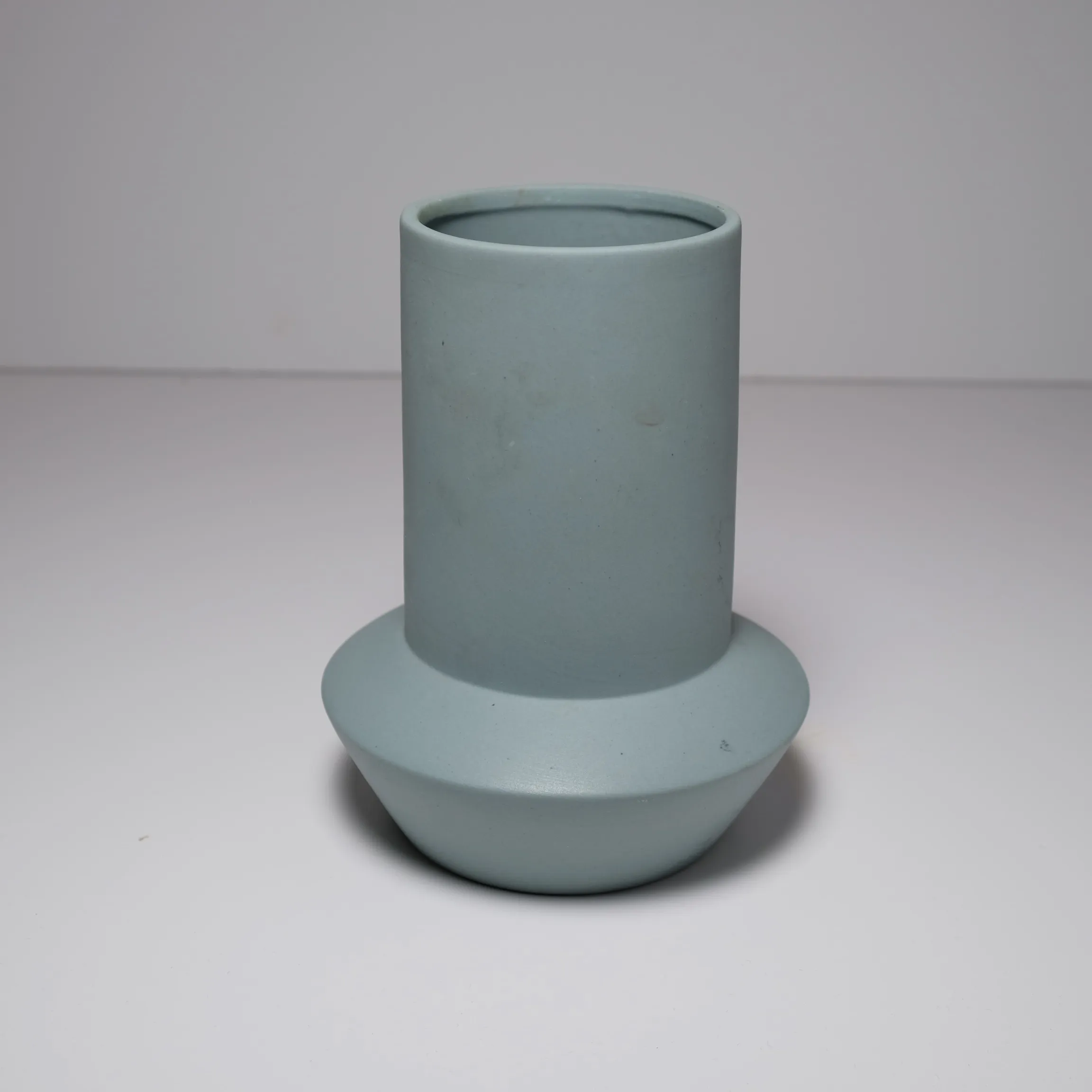 Vase - Geometric - Aqua - Ceramic