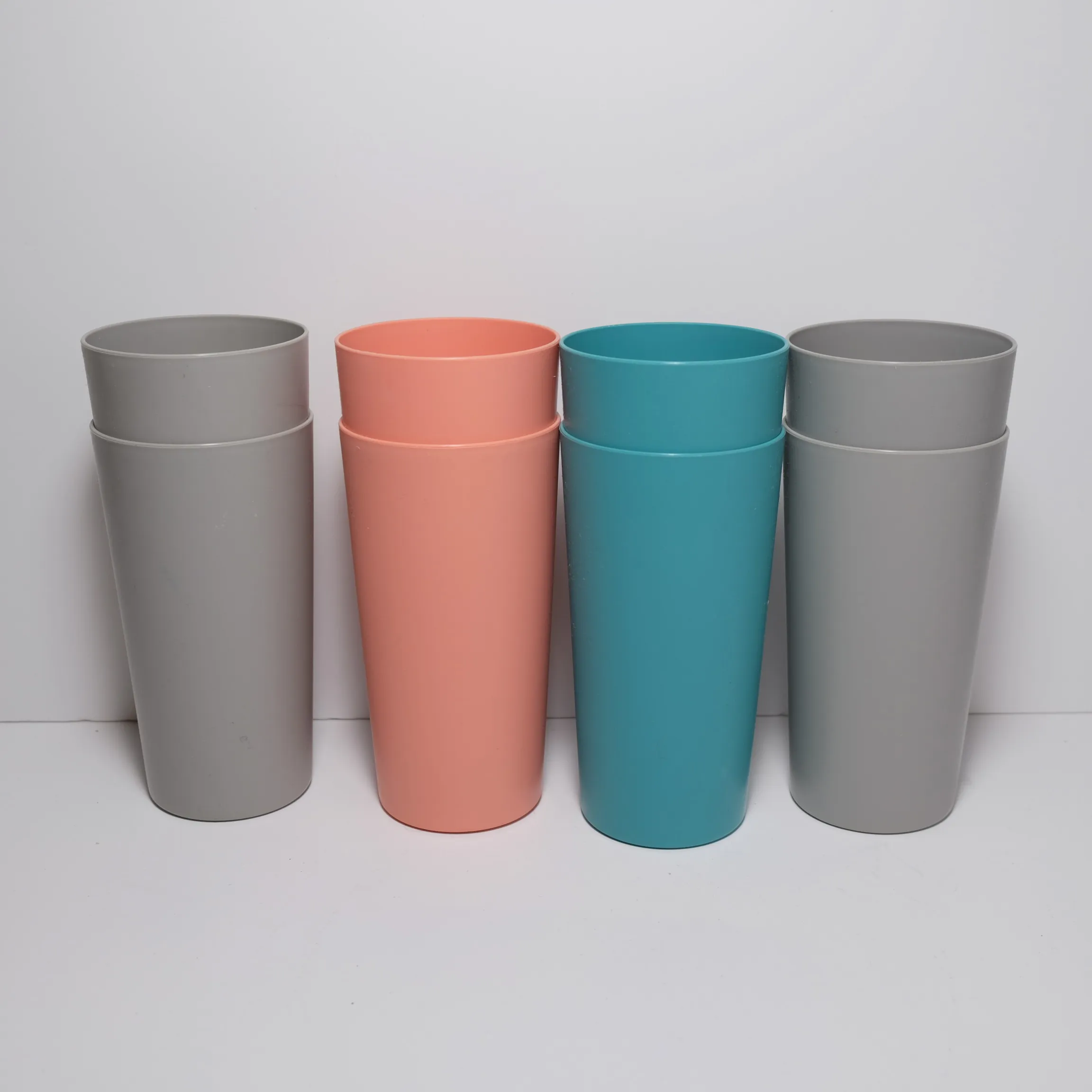 Plastic Tumbler Cups - 8pc