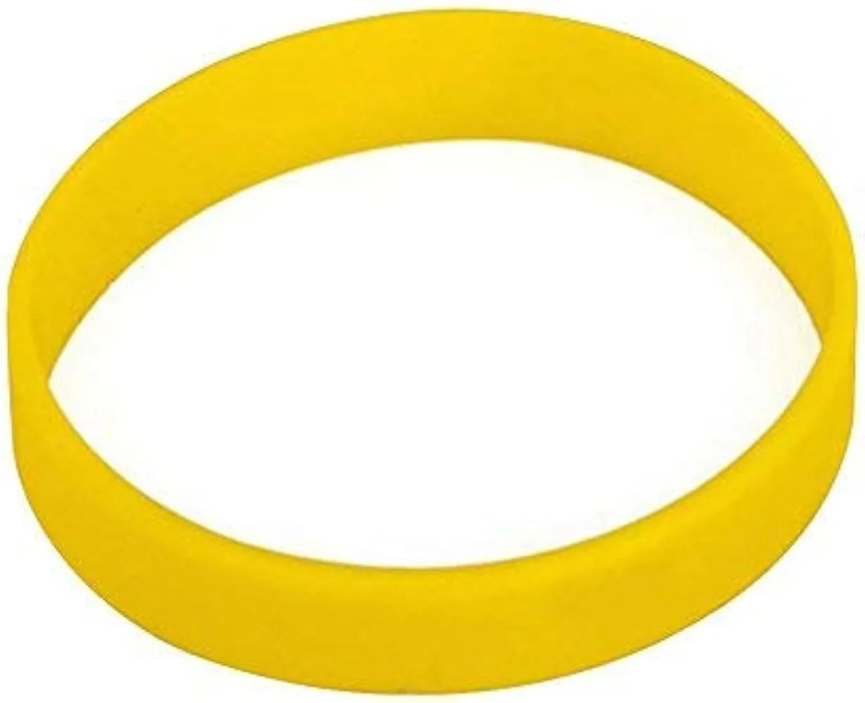 Yellow Rubber Wristbands