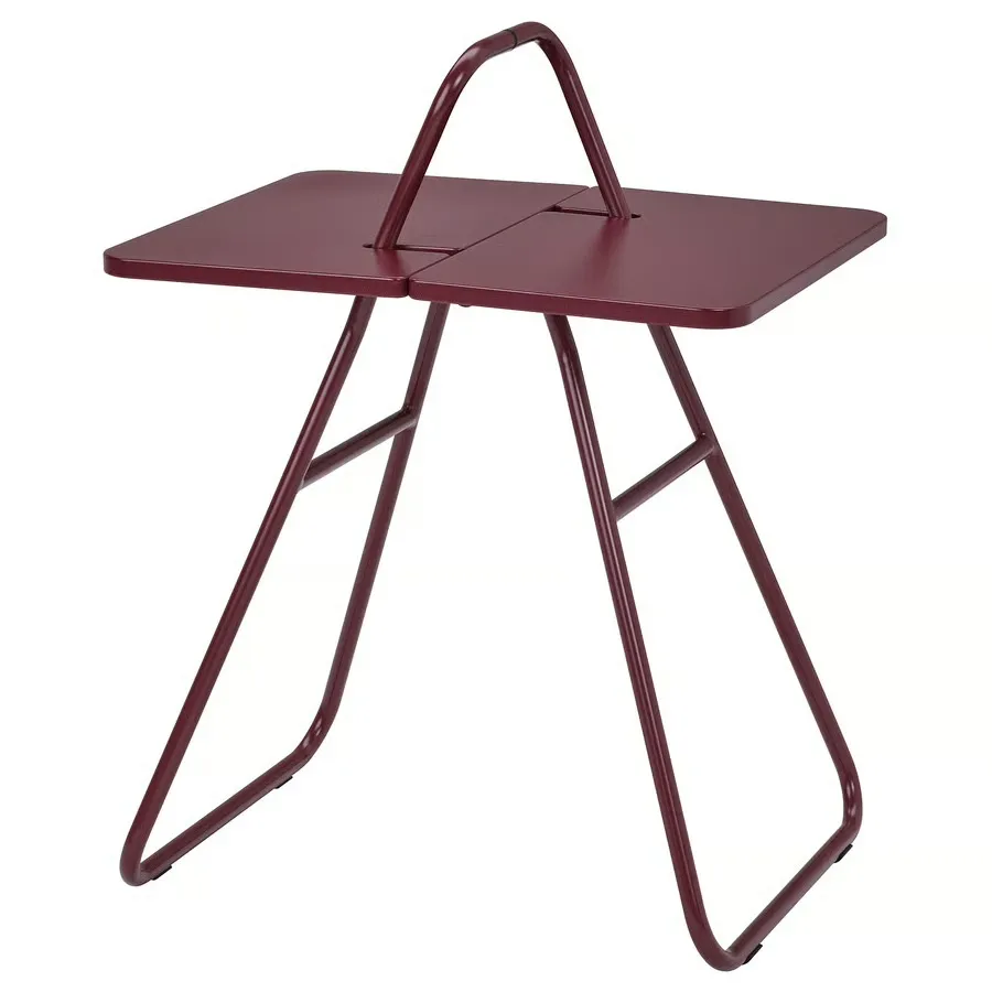Side Table - Dark Red