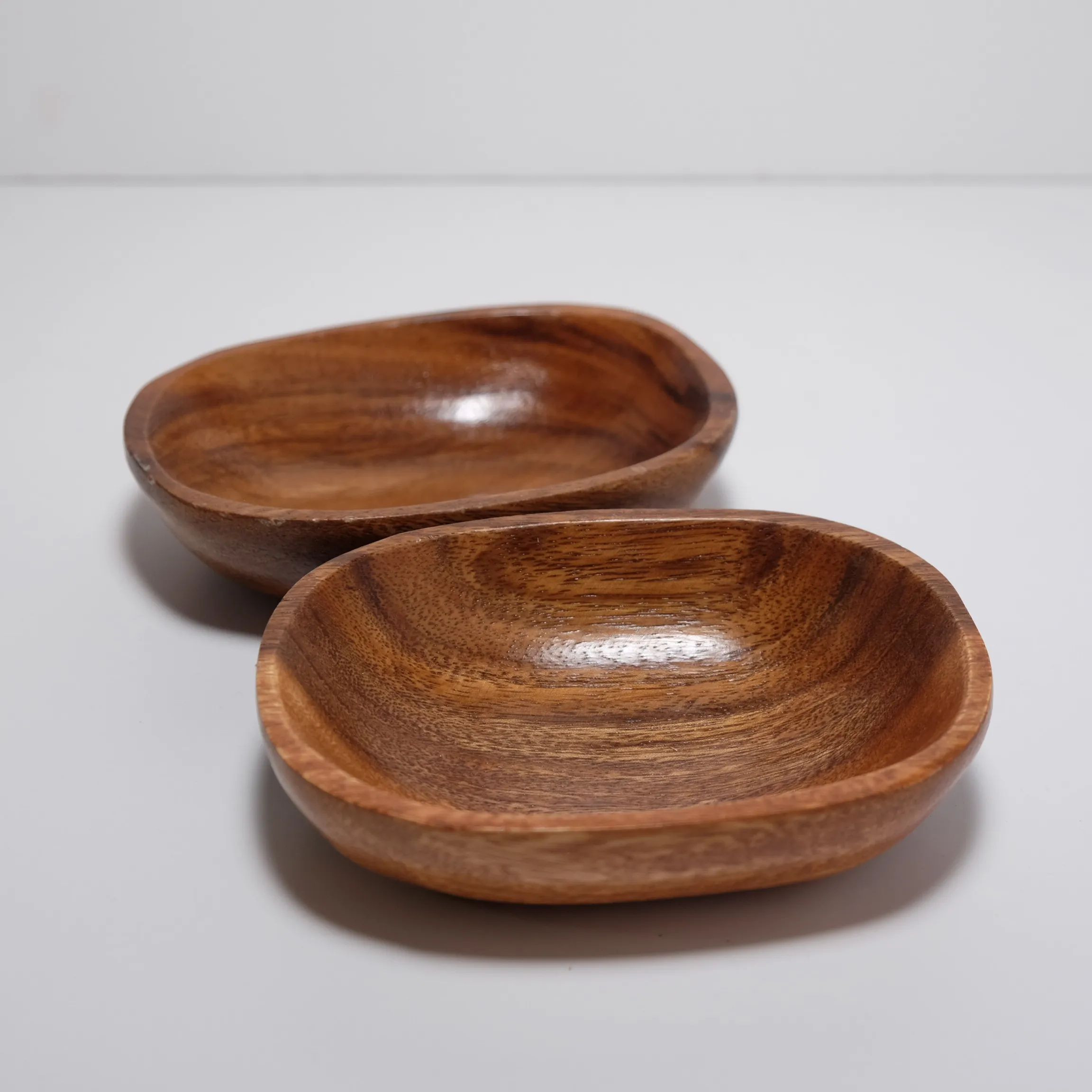 Snack Bowl - Walnut - Oval - 2pc