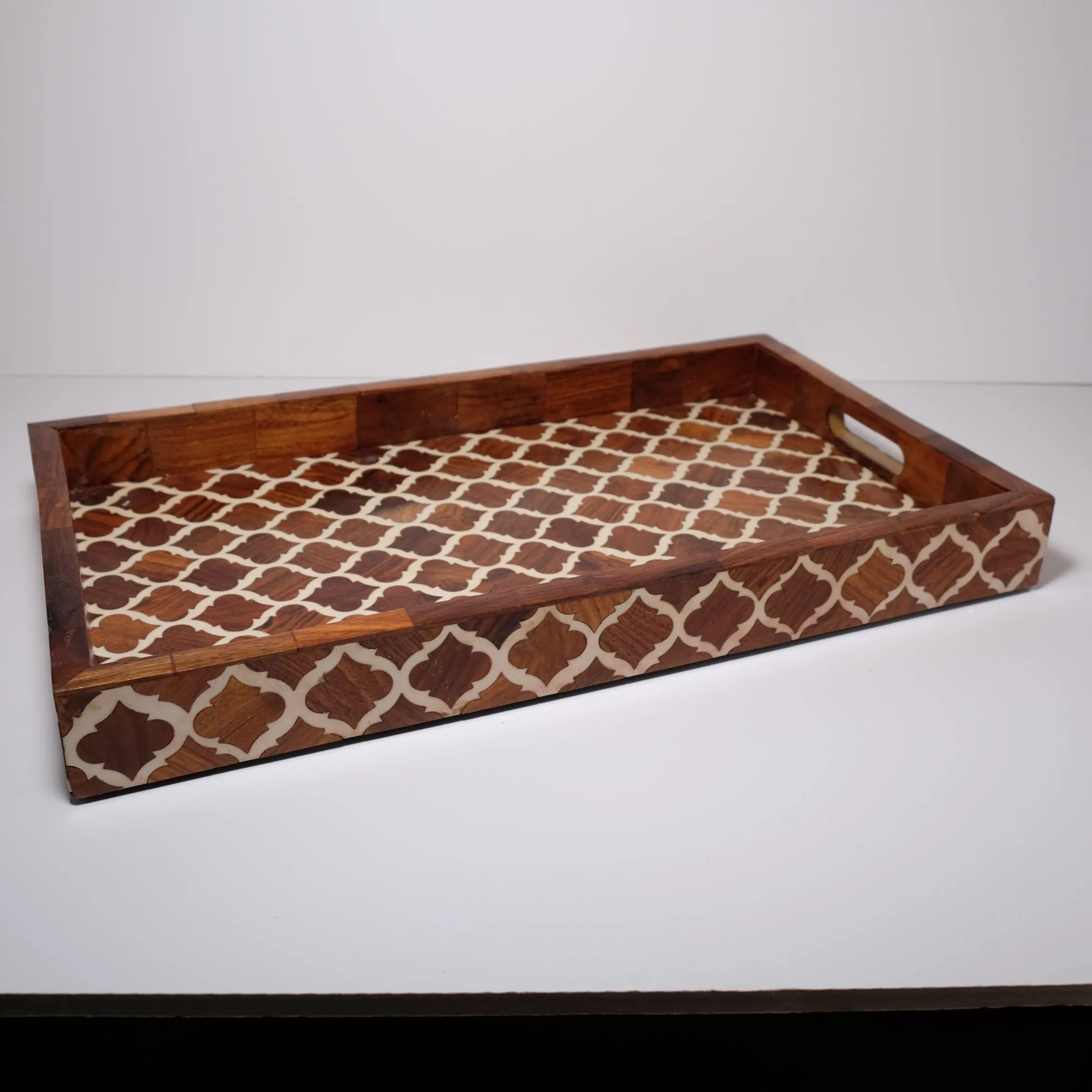 Decorative Tray - Arabesque - Mango Wood