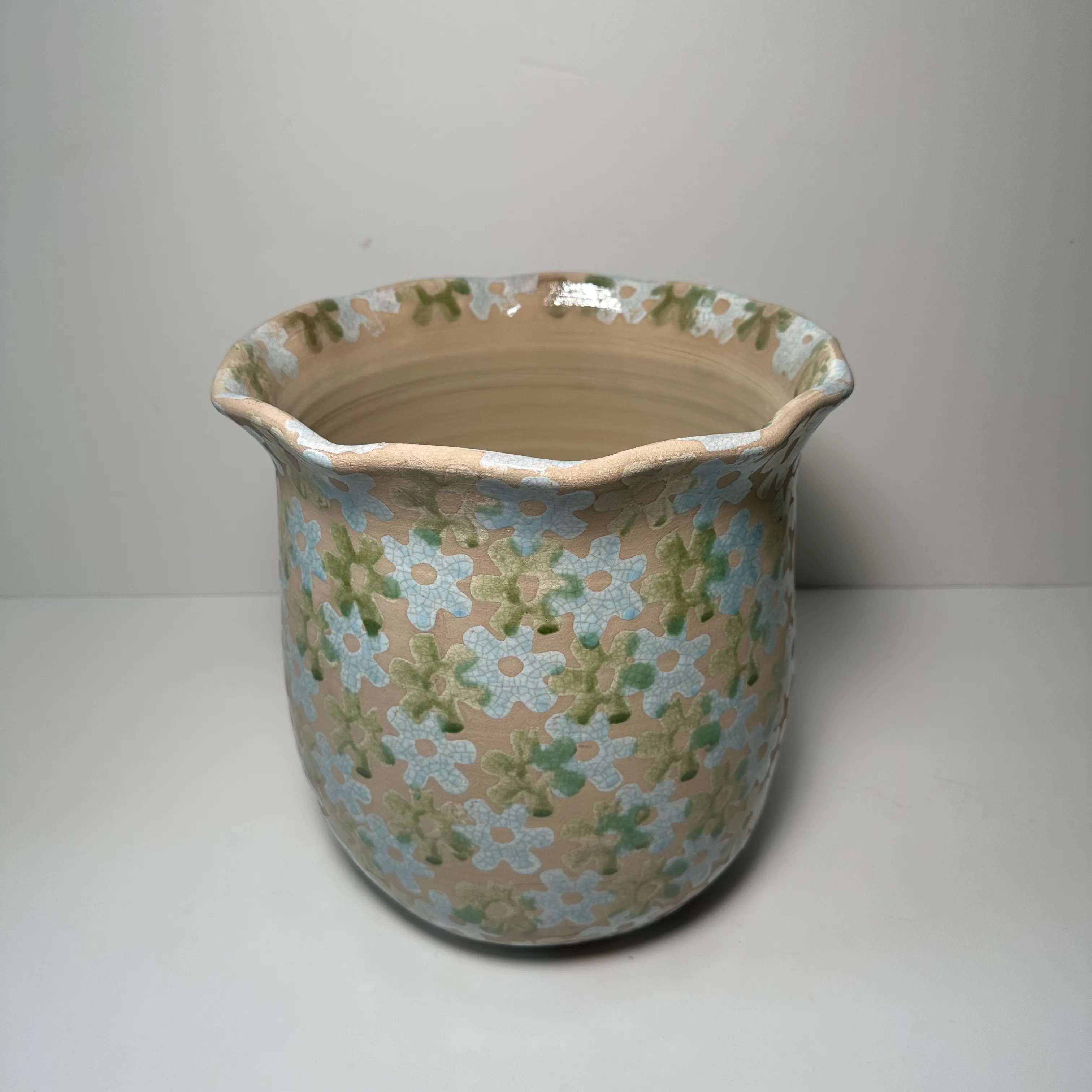 Flower Pot - Floral - Large