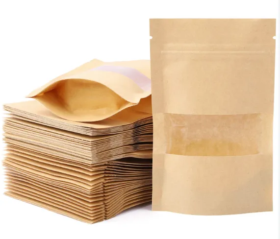 Standing Craft Bag w/ Window Beige