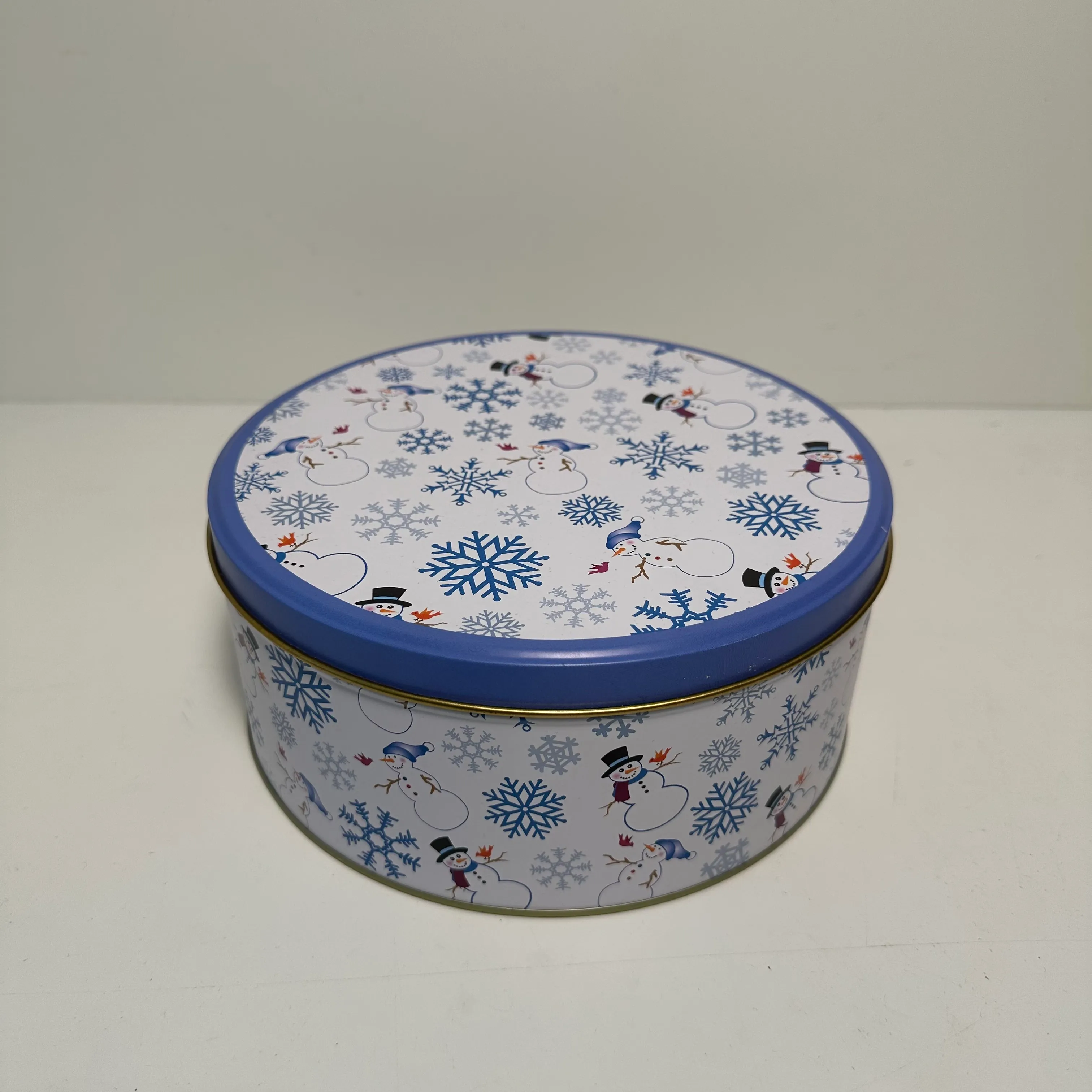 Tin Container - Snowflake - Circular 