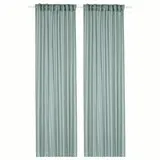 Curtains - Sheer - 98" - Turquoise