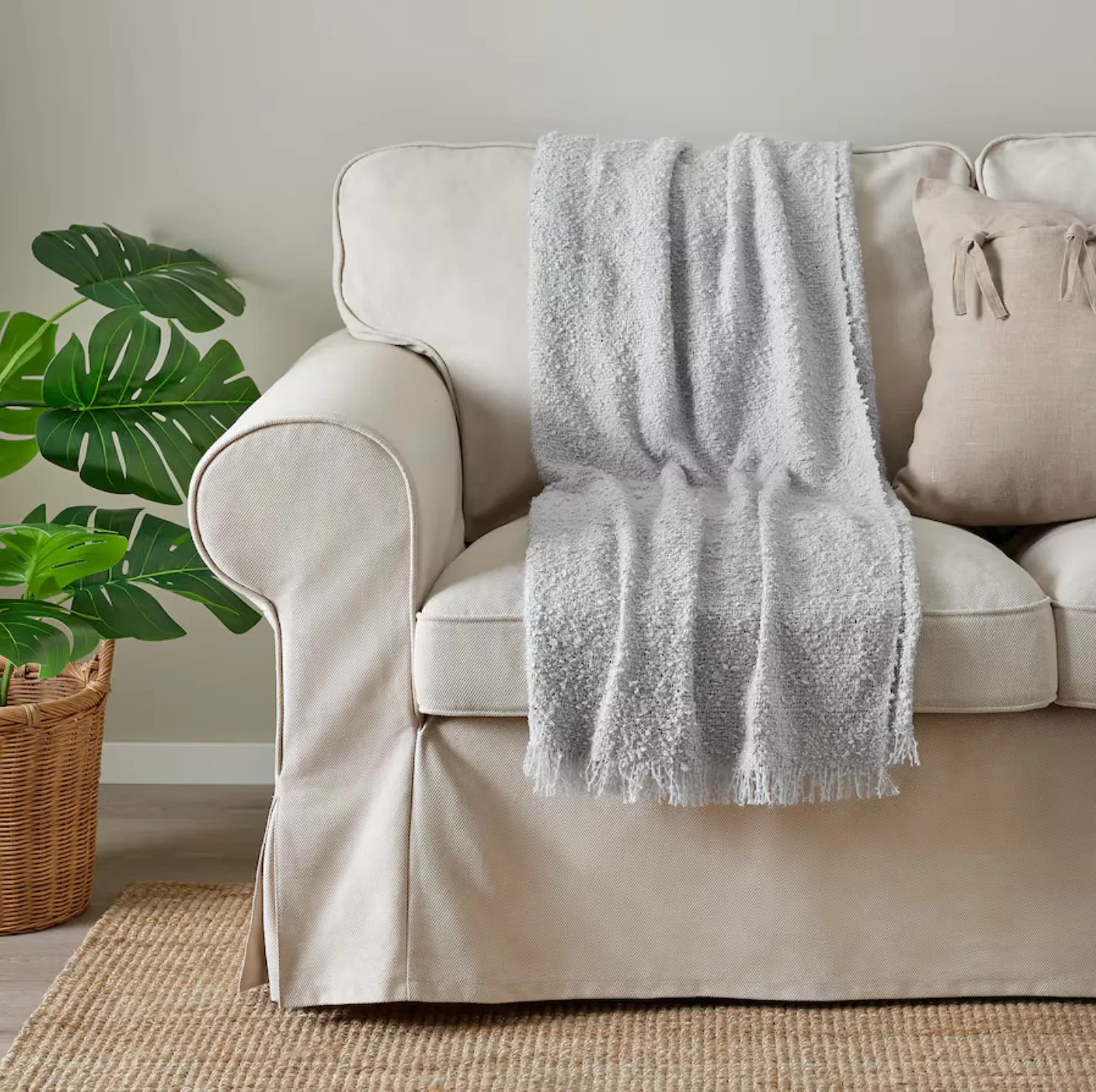 Throw Blanket - Grey/Blue - 51" x 67"