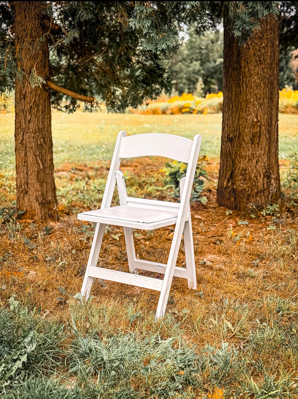 White Resin Foldable Chairs