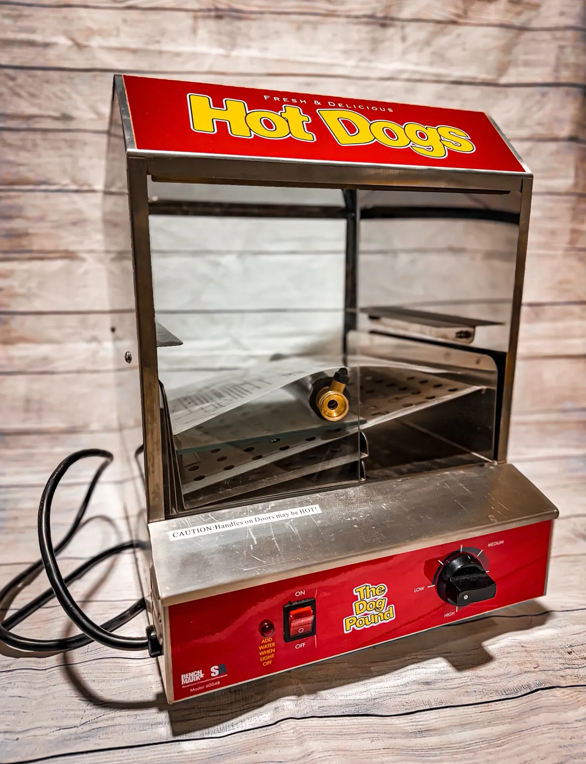 "The Dog Pound" Hotdog Steamer