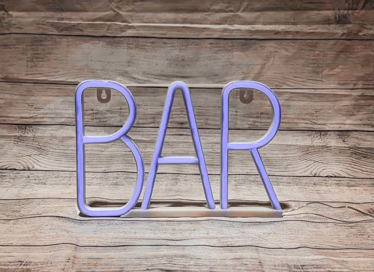 Blue LED Bar Sign