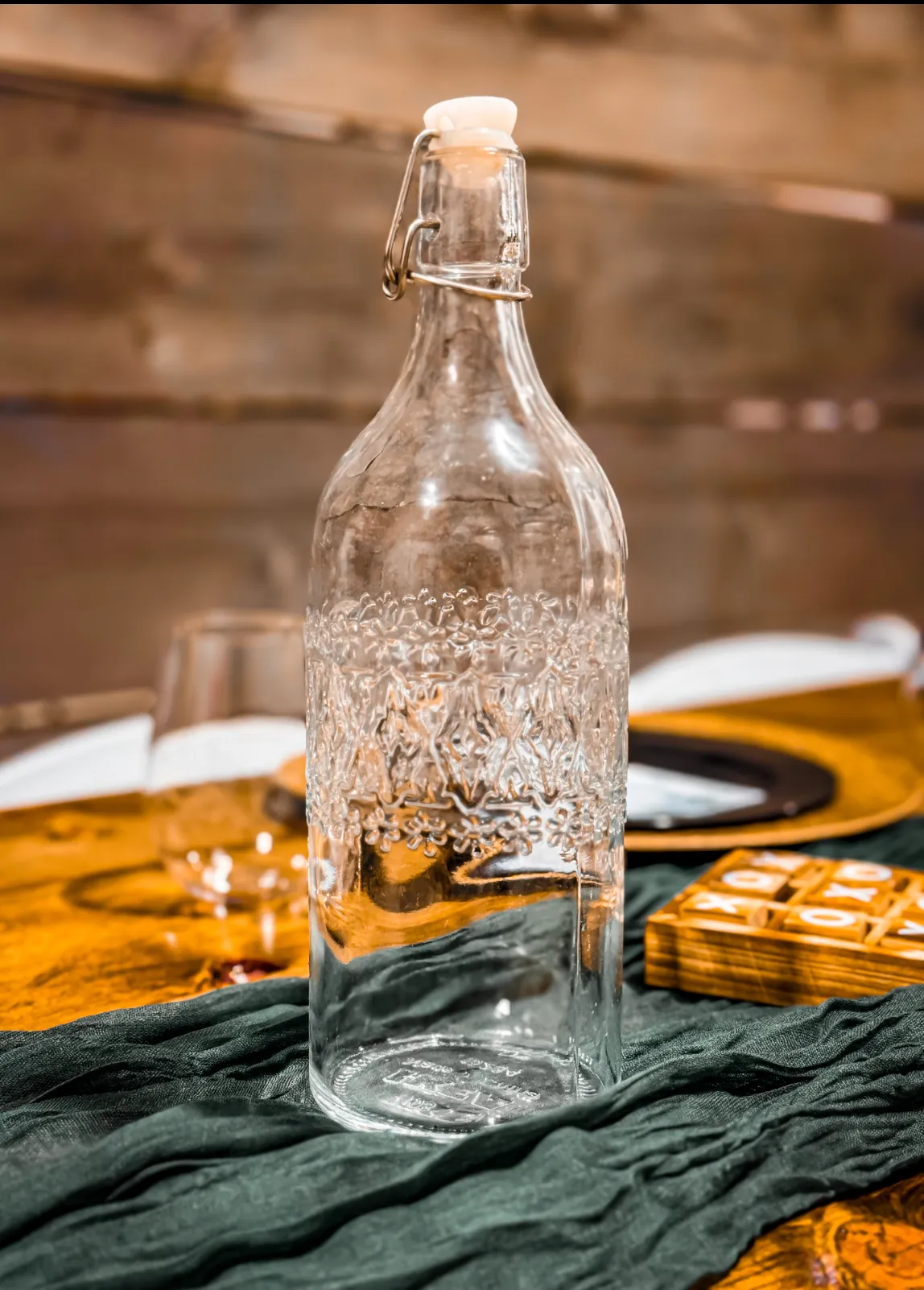 Glass Textured Water Bottles