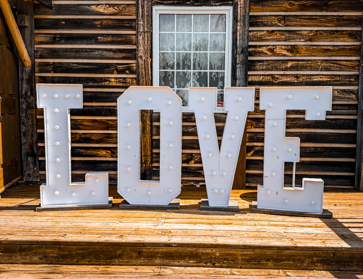 4ft “L.O.V.E” Light Up Letters