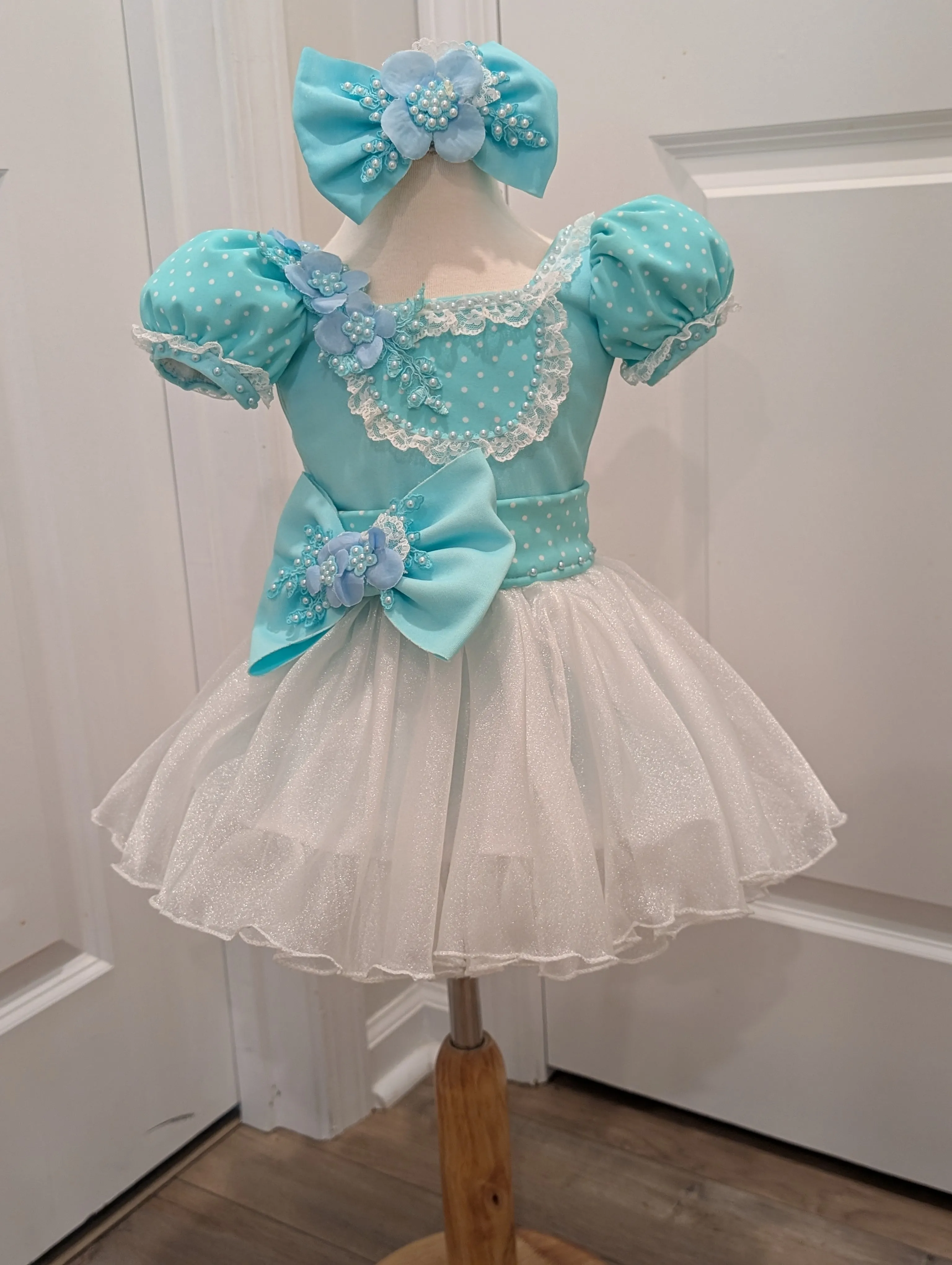 Blue and White Charissa Buckley Natural 